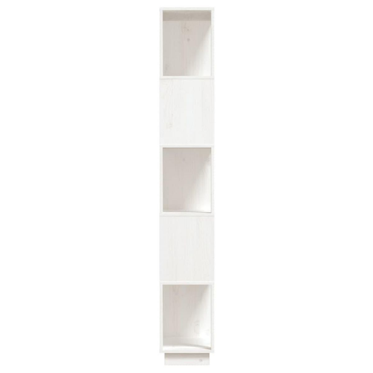 VIDAXL Bibliotheque/Separateur de piece Blanc 80x25x163,5cm Pin massif
