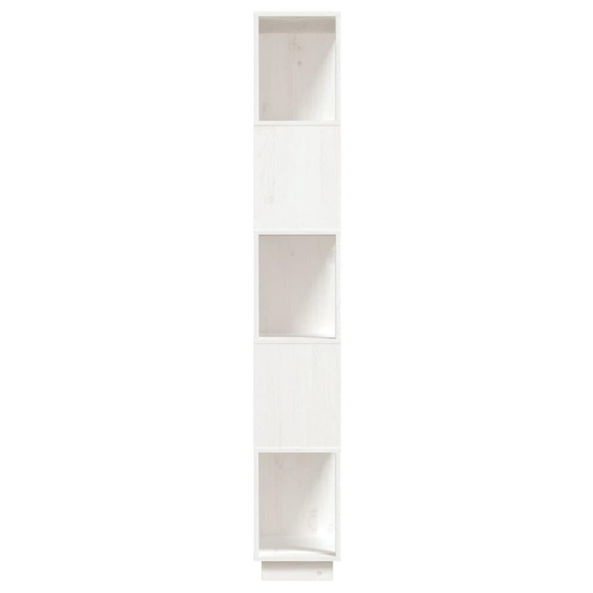 VIDAXL Bibliotheque/Separateur de piece Blanc 80x25x163,5cm Pin massif