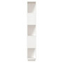 Voir la diapositive 4 : VIDAXL Bibliotheque/Separateur de piece Blanc 80x25x163,5cm Pin massif
