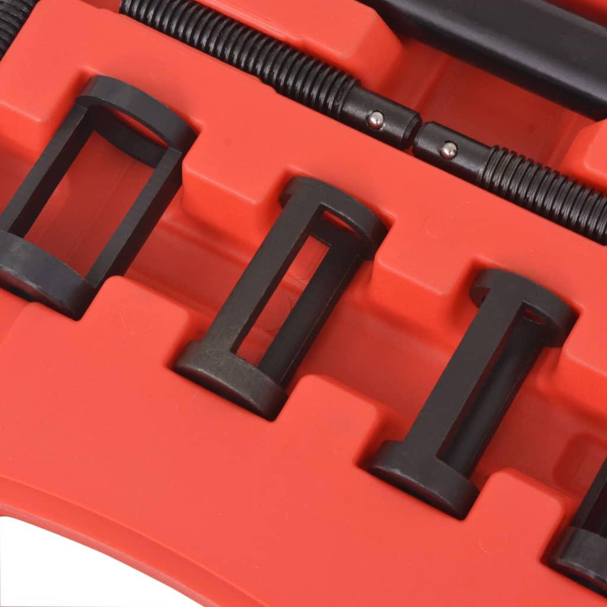 Voir la diapositive 3 : VIDAXL Kit de 10 outils de compresseur de ressort a valve