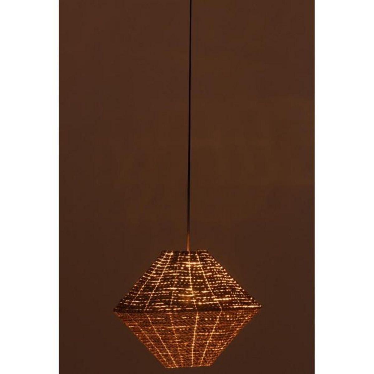 Paris Prix Lampe Suspension en Jonc  Soucoupe  40cm Naturel