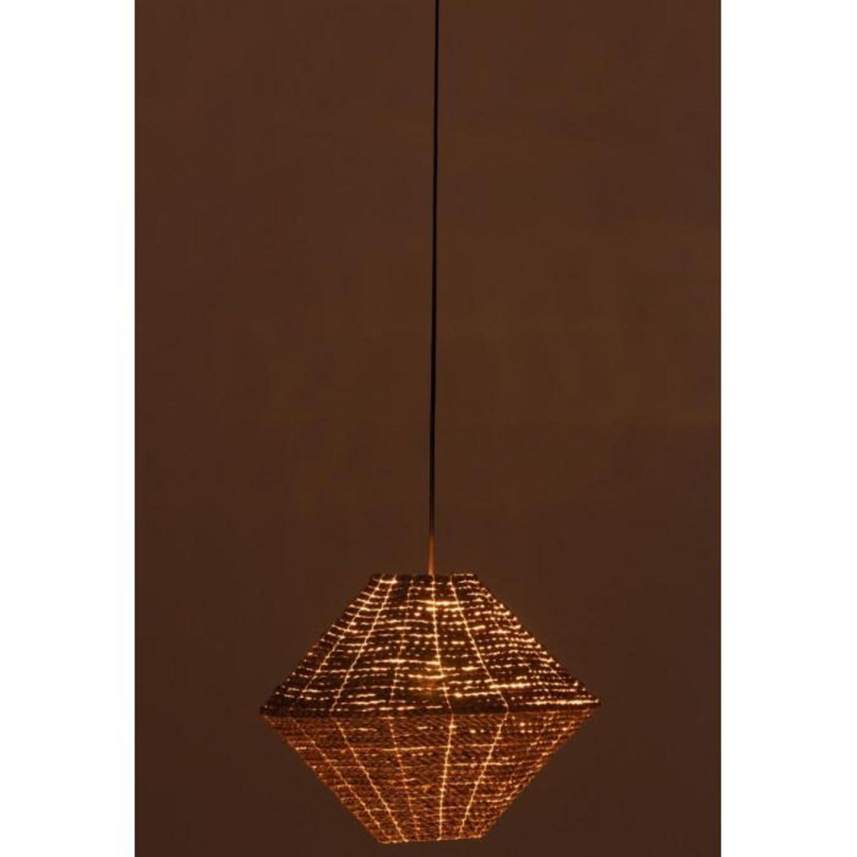 Paris Prix Lampe Suspension en Jonc  Soucoupe  40cm Naturel