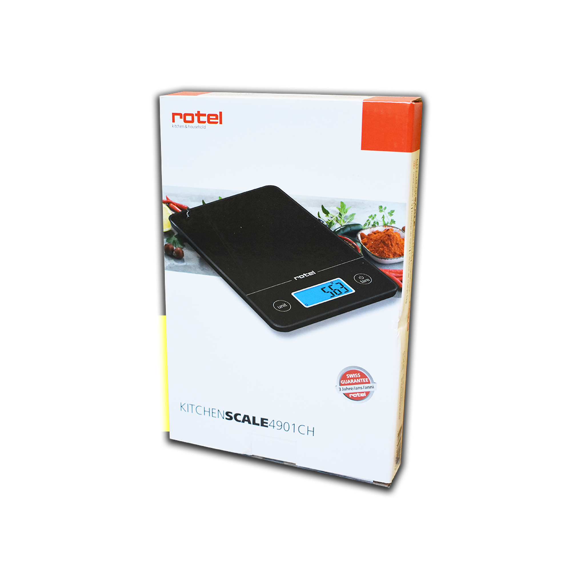 Voir la diapositive 5 : Rotel Balance de cuisine noir électronique écran tactile rotel