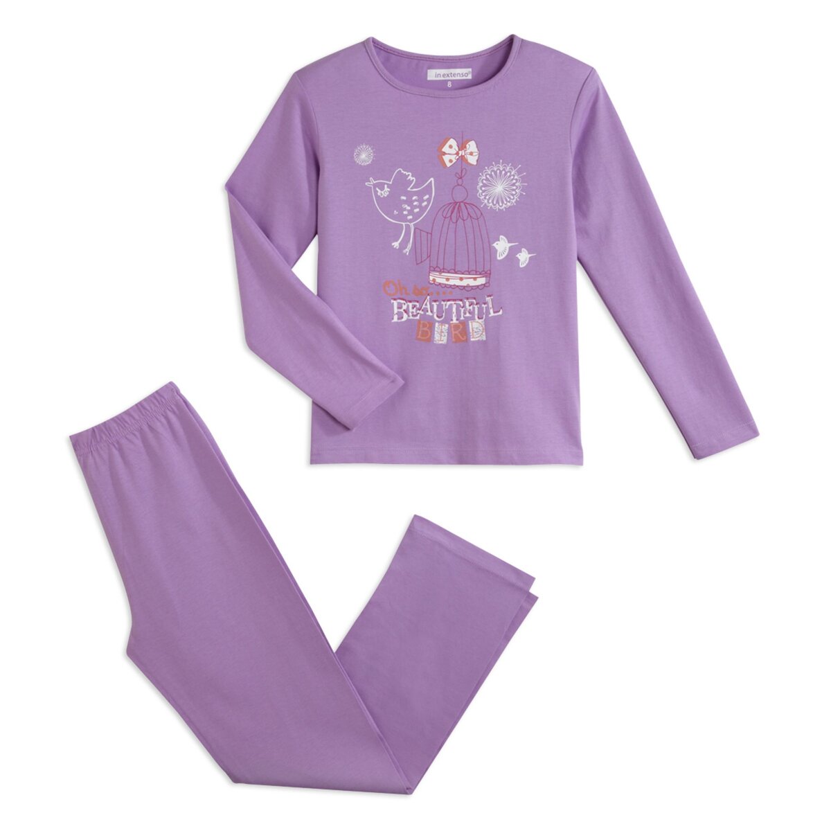 IN EXTENSO Pyjama fille du 2 au 8 ans