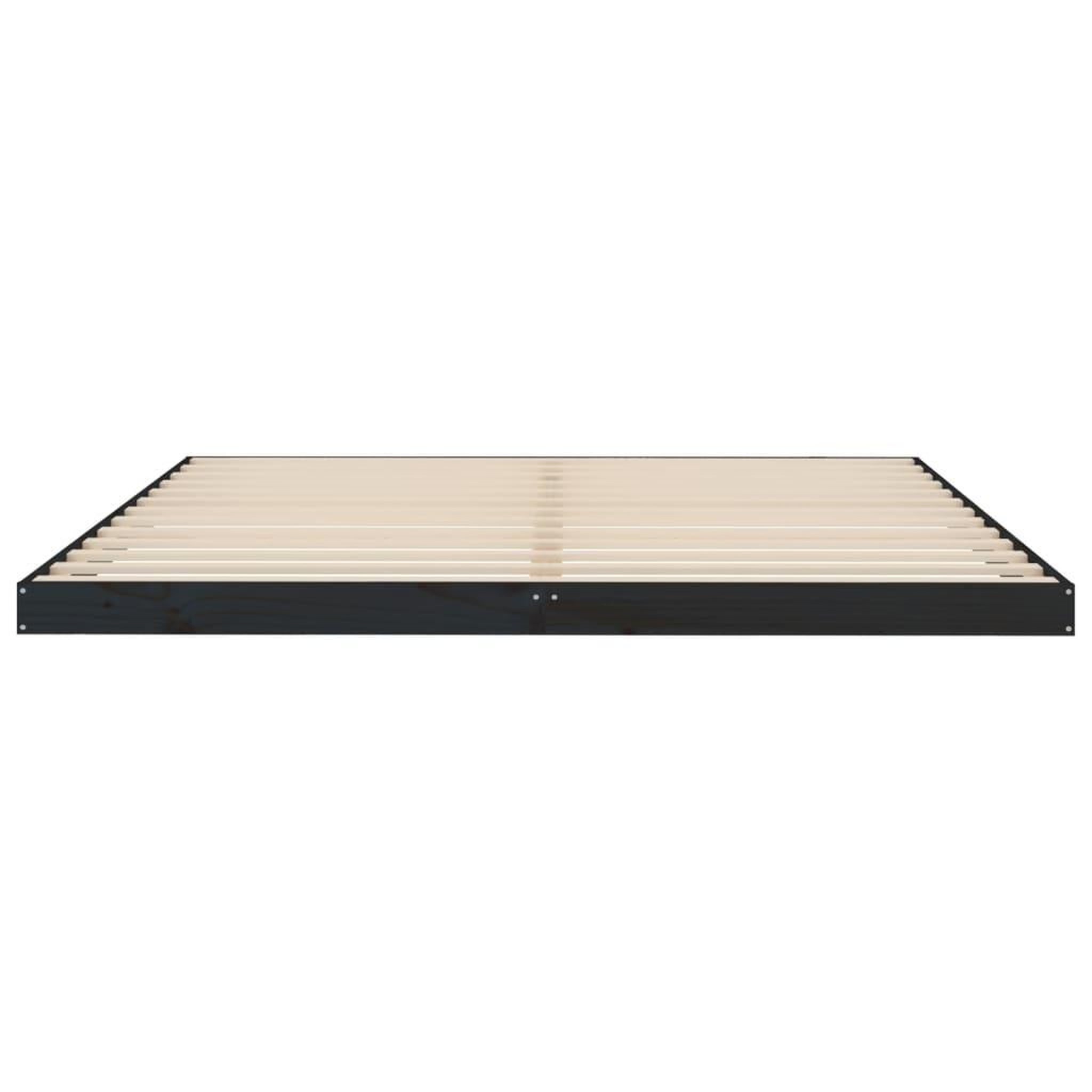Voir la diapositive 5 : VIDAXL Cadre de lit sans matelas noir 180x200 cm bois massif de pin