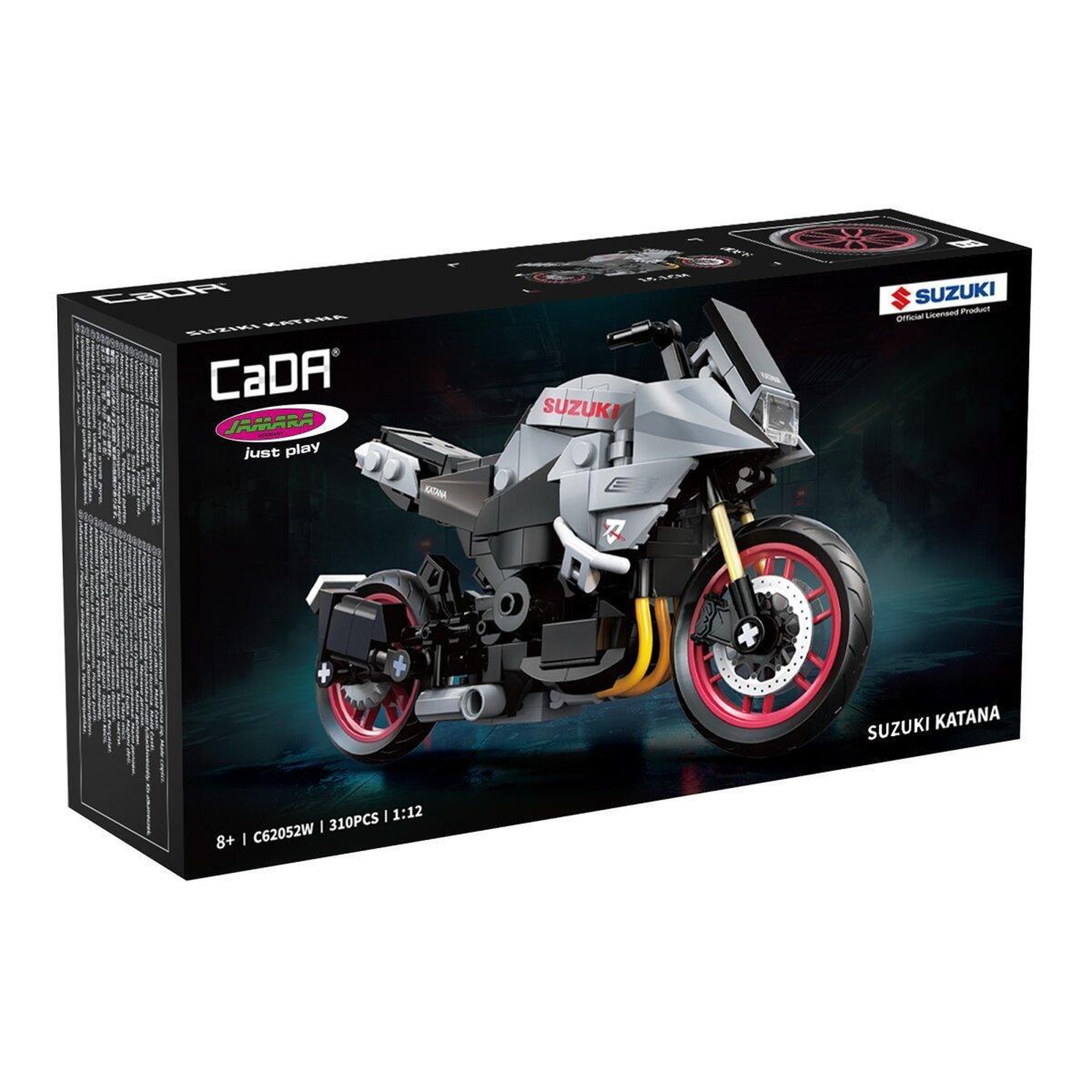 Voir la diapositive 2 : Jamara Cada suzuki katana 1:12 gris bricks