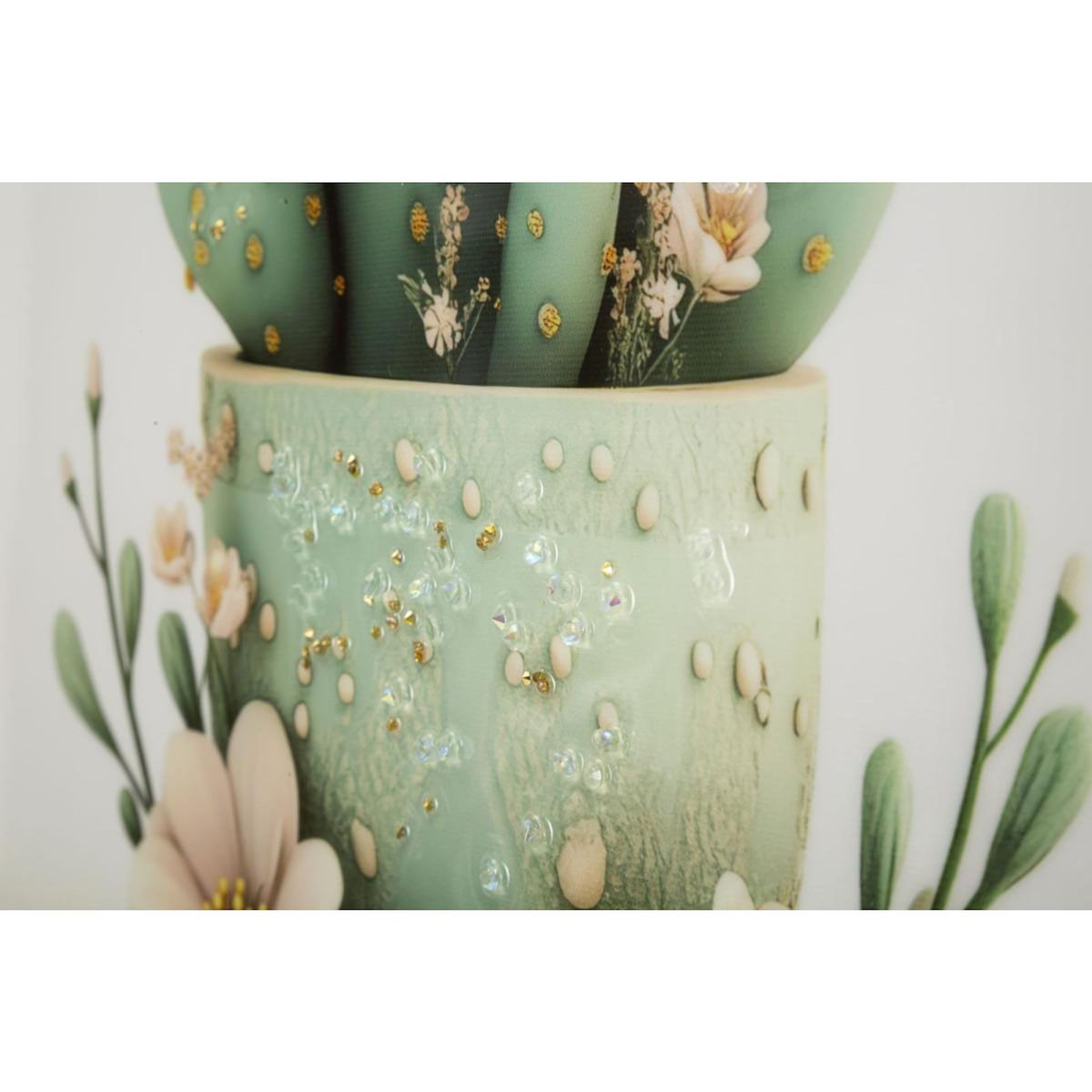 Paris Prix Tableau Imprimé  Cactus IV  40x40cm Multicolore