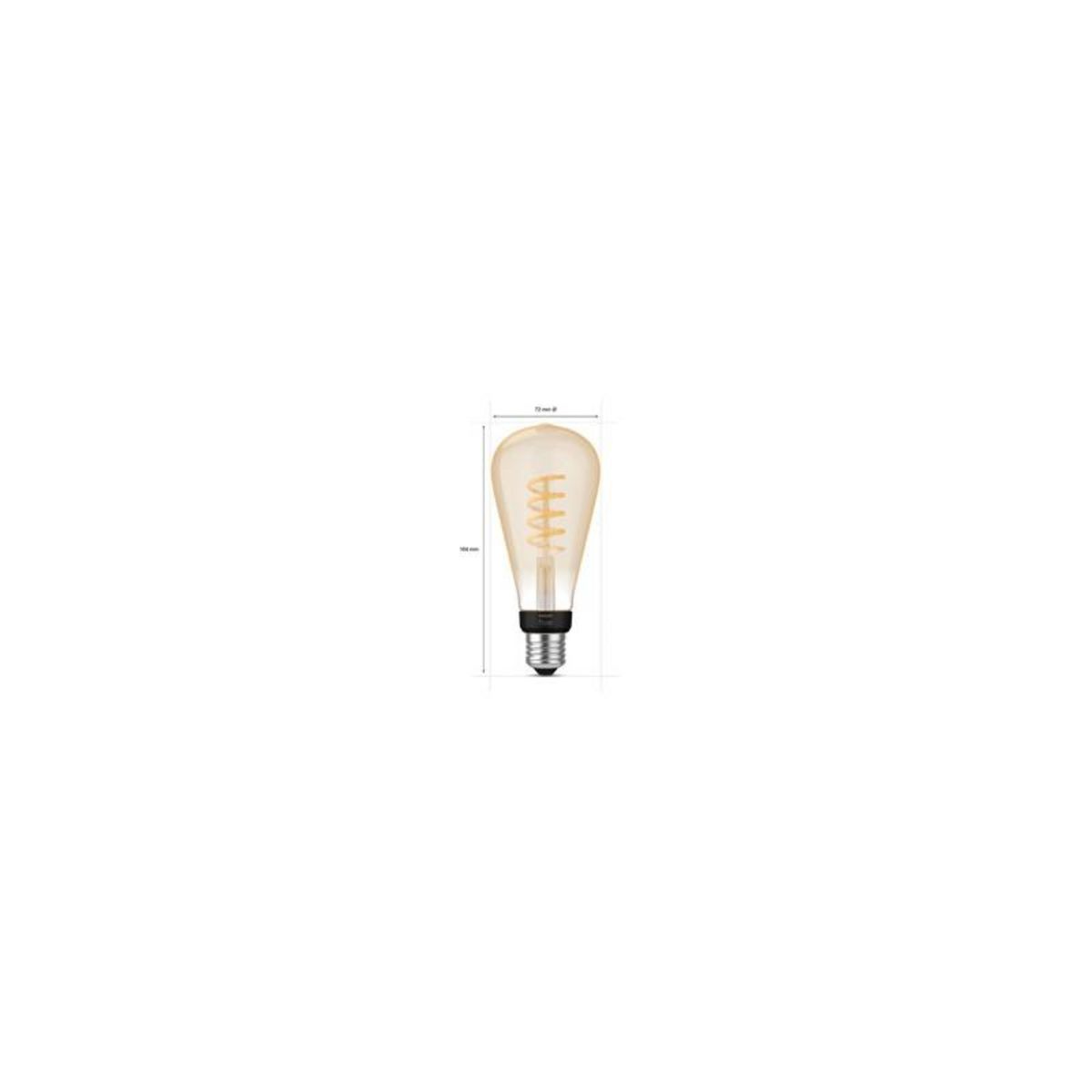 PHILIPS HUE Ampoules connectées Philips Hue ampoule White Ambiance 7W Edison Giant Filament E27x1