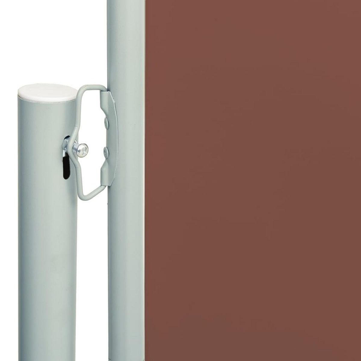 VIDAXL Auvent lateral retractable de patio 117x600 cm Marron