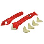 FAITHFULL Kit de rénovation pour joints sanitaires - Spatule & gratte joint silicone