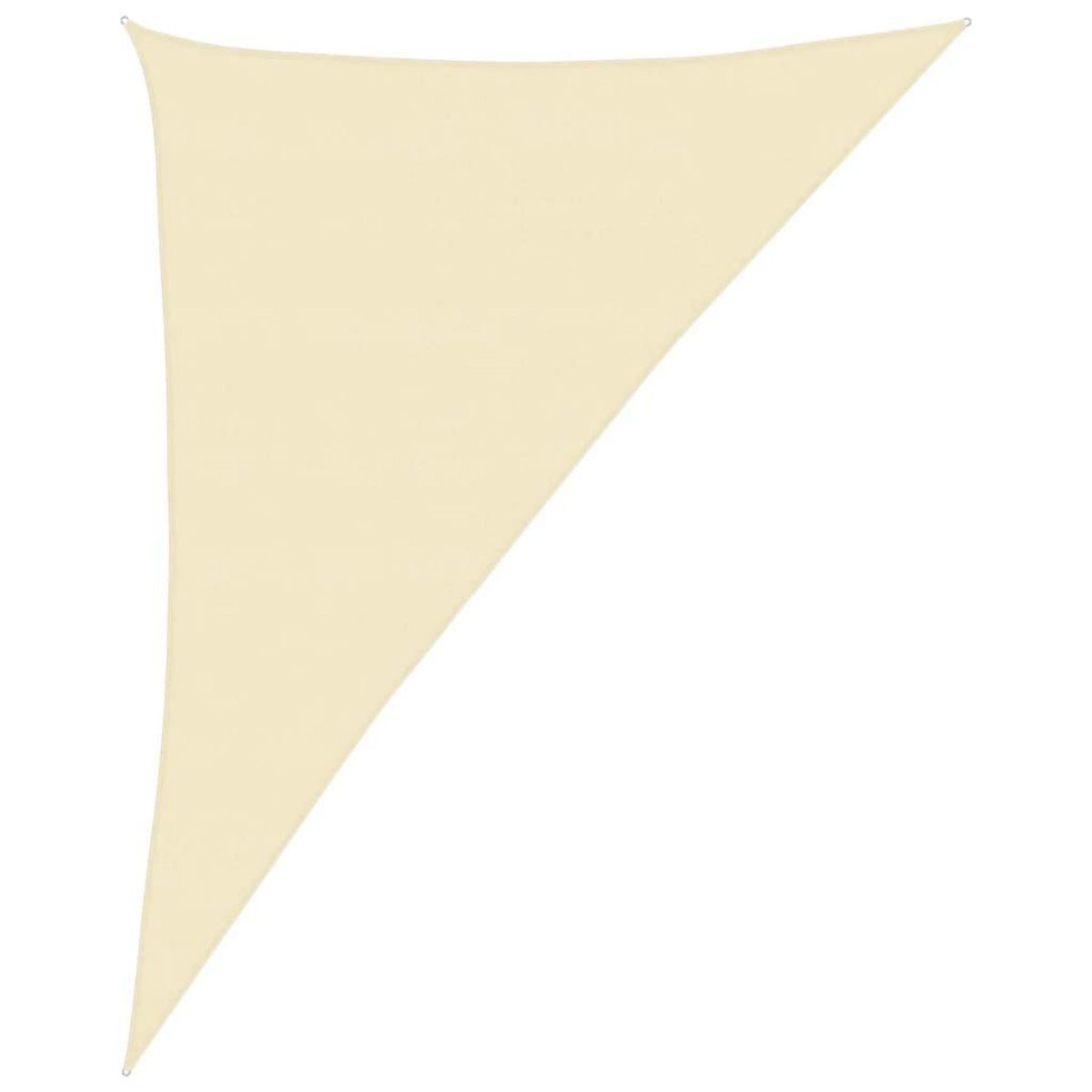 VIDAXL Voile d'ombrage 160 g/m^2 Creme 4x5x6,8 m PEHD