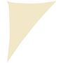 Voir la diapositive 2 : VIDAXL Voile d'ombrage 160 g/m^2 Creme 4x5x6,8 m PEHD