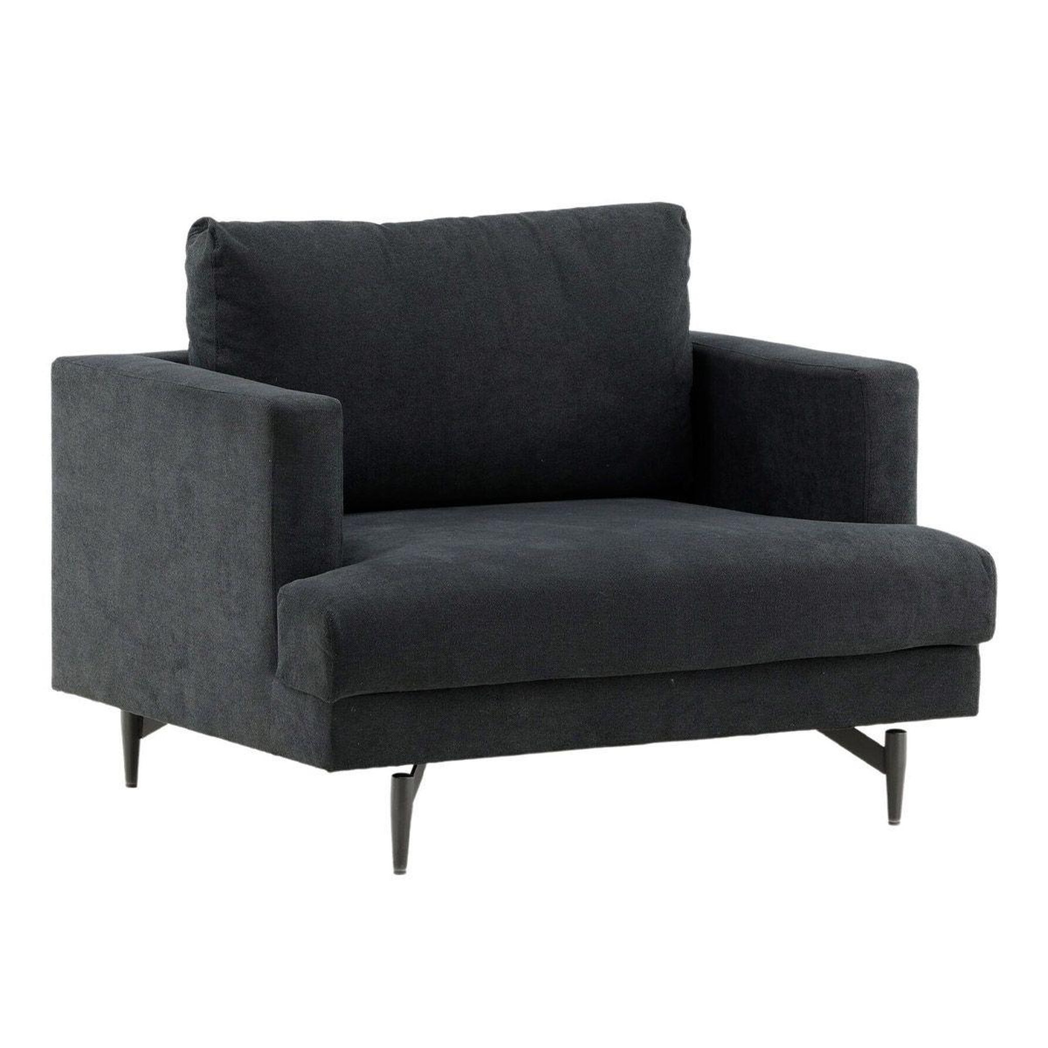 Paris Prix Fauteuil en tissu  sofia  104cm noir