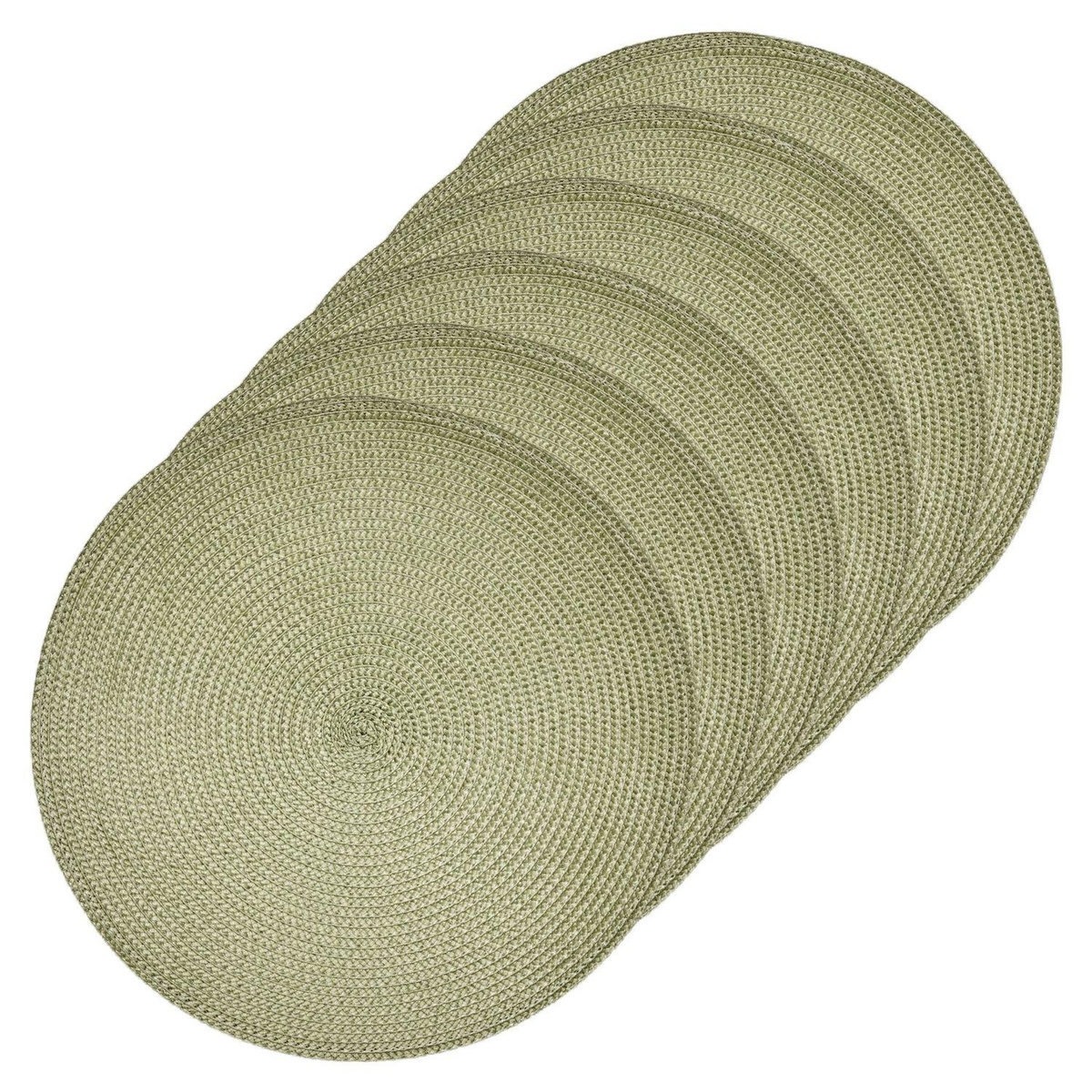 ATMOSPHERA Lot de 6 sets de table tressés AFHIR