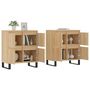Voir la diapositive 3 : VIDAXL Buffets 2 pcs chene sonoma bois d'ingenierie
