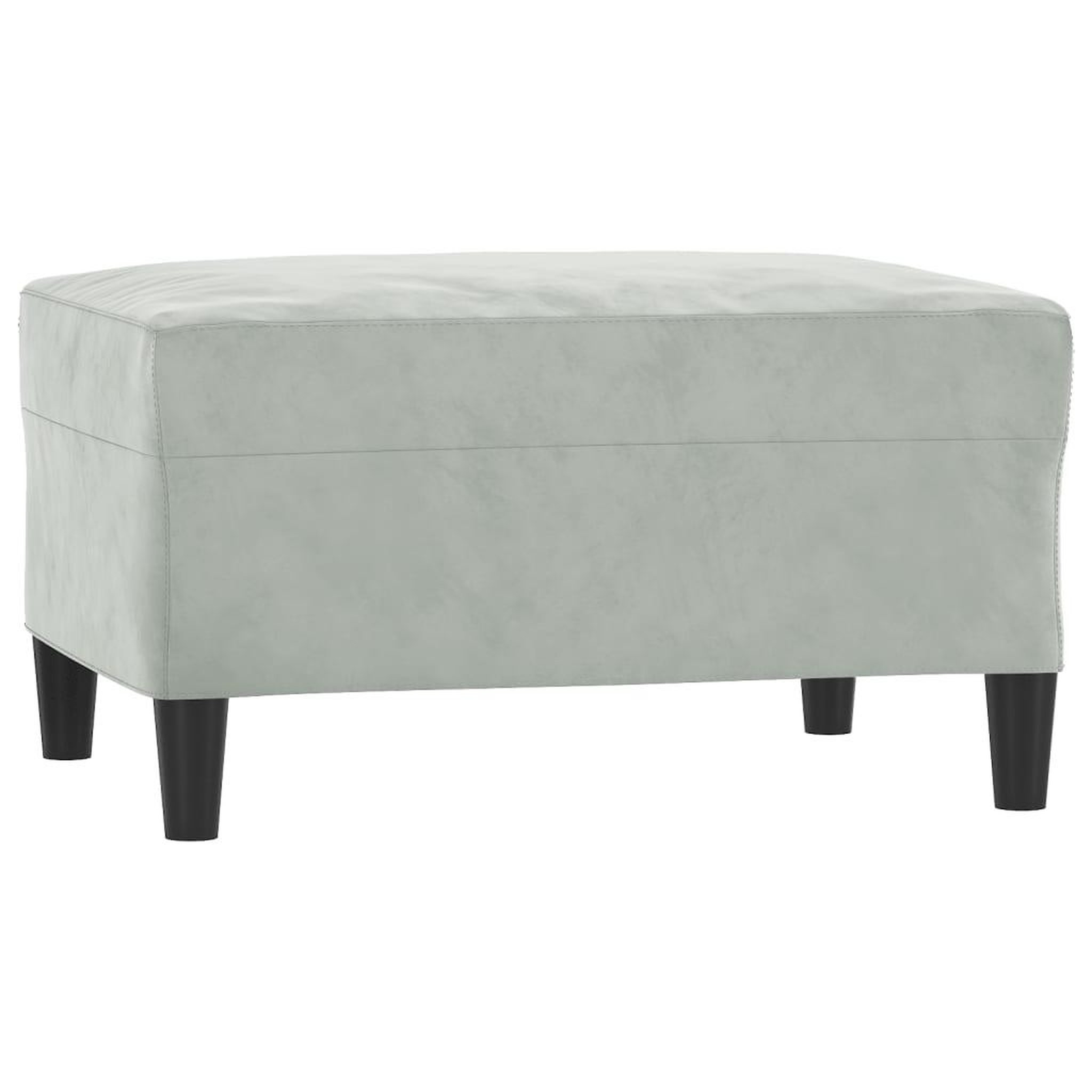 Voir la diapositive 5 : VIDAXL Ensemble de canapes 3 pcs avec coussins Gris clair Velours
