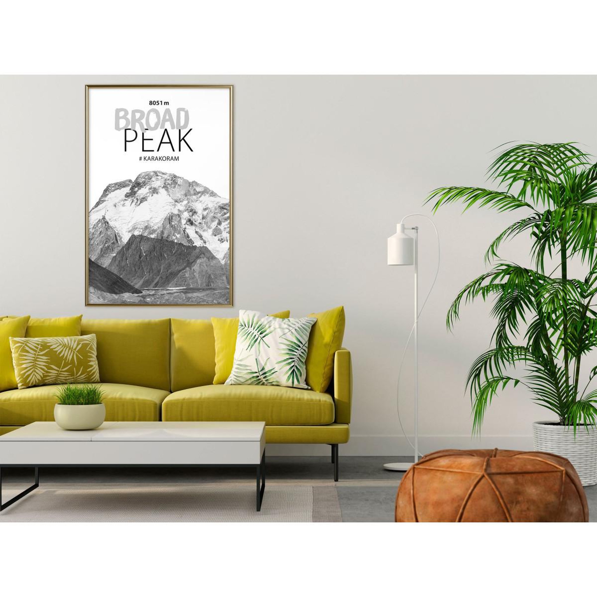 Voir la diapositive 2 : Paris Prix Affiche murale encadrée  peaks of the world broad peak