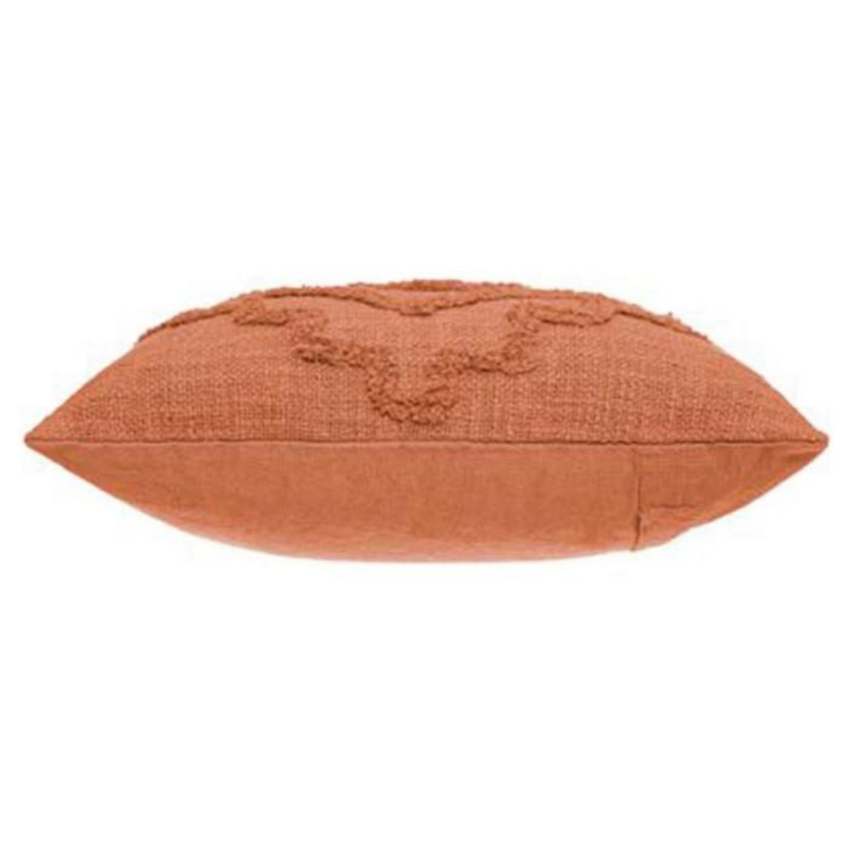 ATMOSPHERA Coussin Déco Tufté  Inca  40x40cm Terracotta