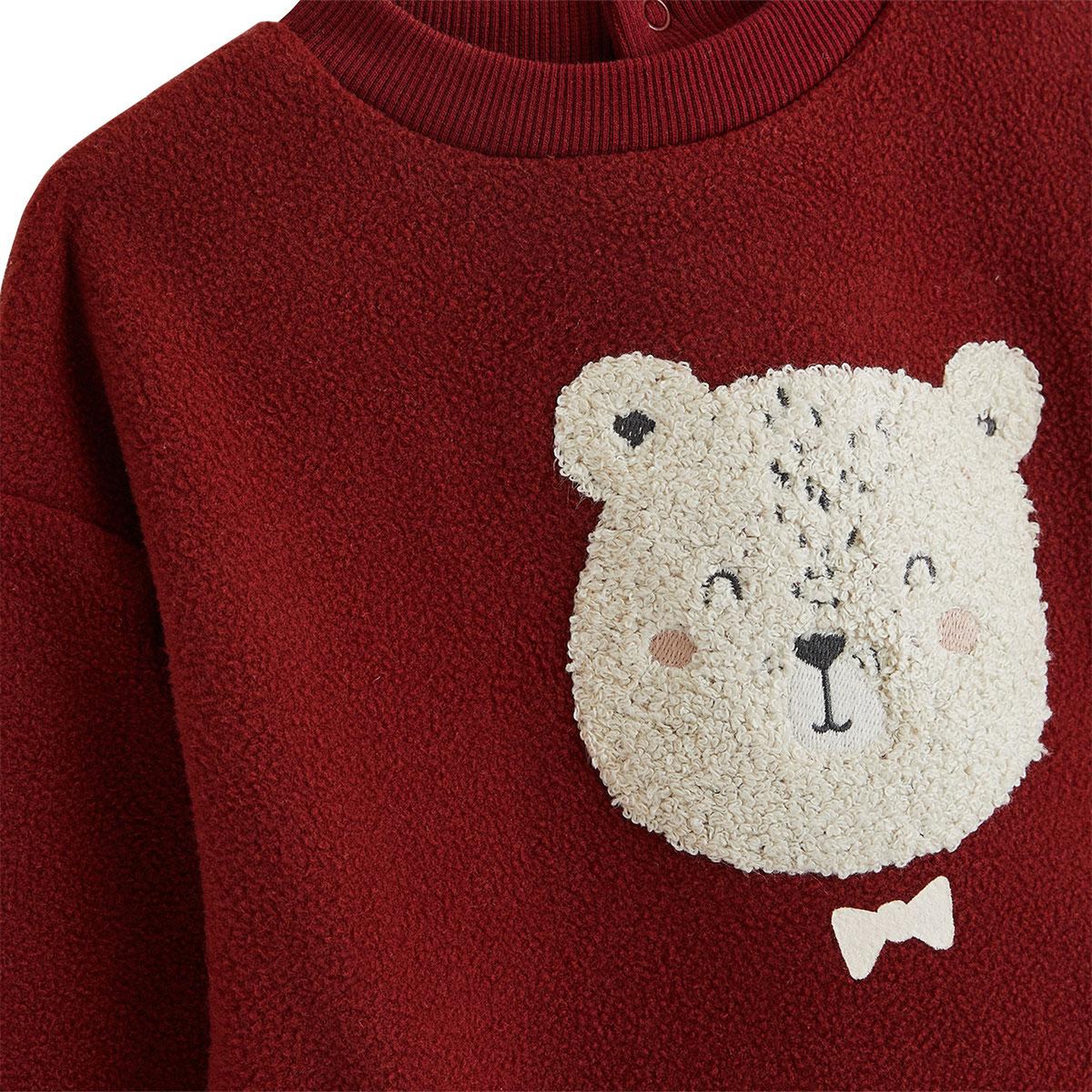 Voir la diapositive 2 : PETIT BEGUIN Ensemble bébé sweat et pantalon en polaire pistache