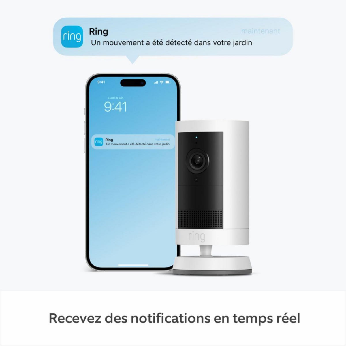 Ring Caméra de surveillance Cam Plus - Blanche