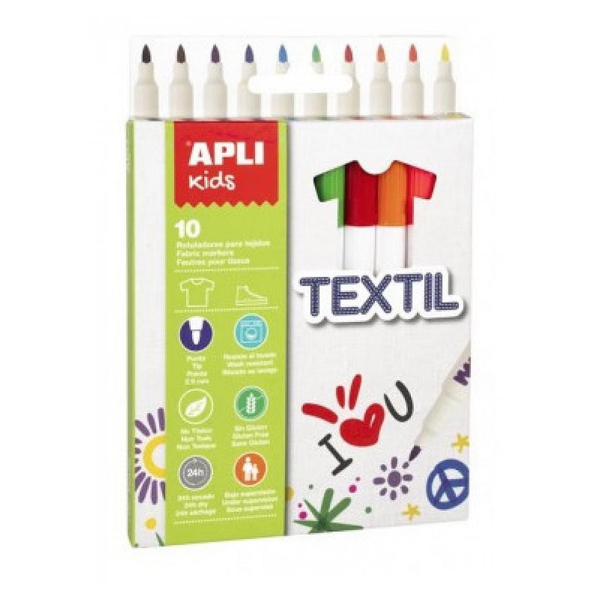 Apli Agipa Feutres Marqueurs Tissus Feutres Textile
