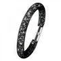 Voir la diapositive 1 : SC CRYSTAL Bracelet noir tube strass par SC Crystal