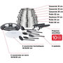 Voir la diapositive 2 : SEB Batterie de cuisine compact inox 20 pieces