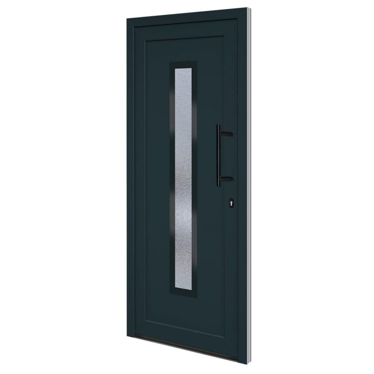 VIDAXL Porte d'entree anthracite 88x200 cm PVC