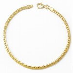 L'ATELIER D'AZUR Bracelet Or Jaune Maille Haricot - Femme