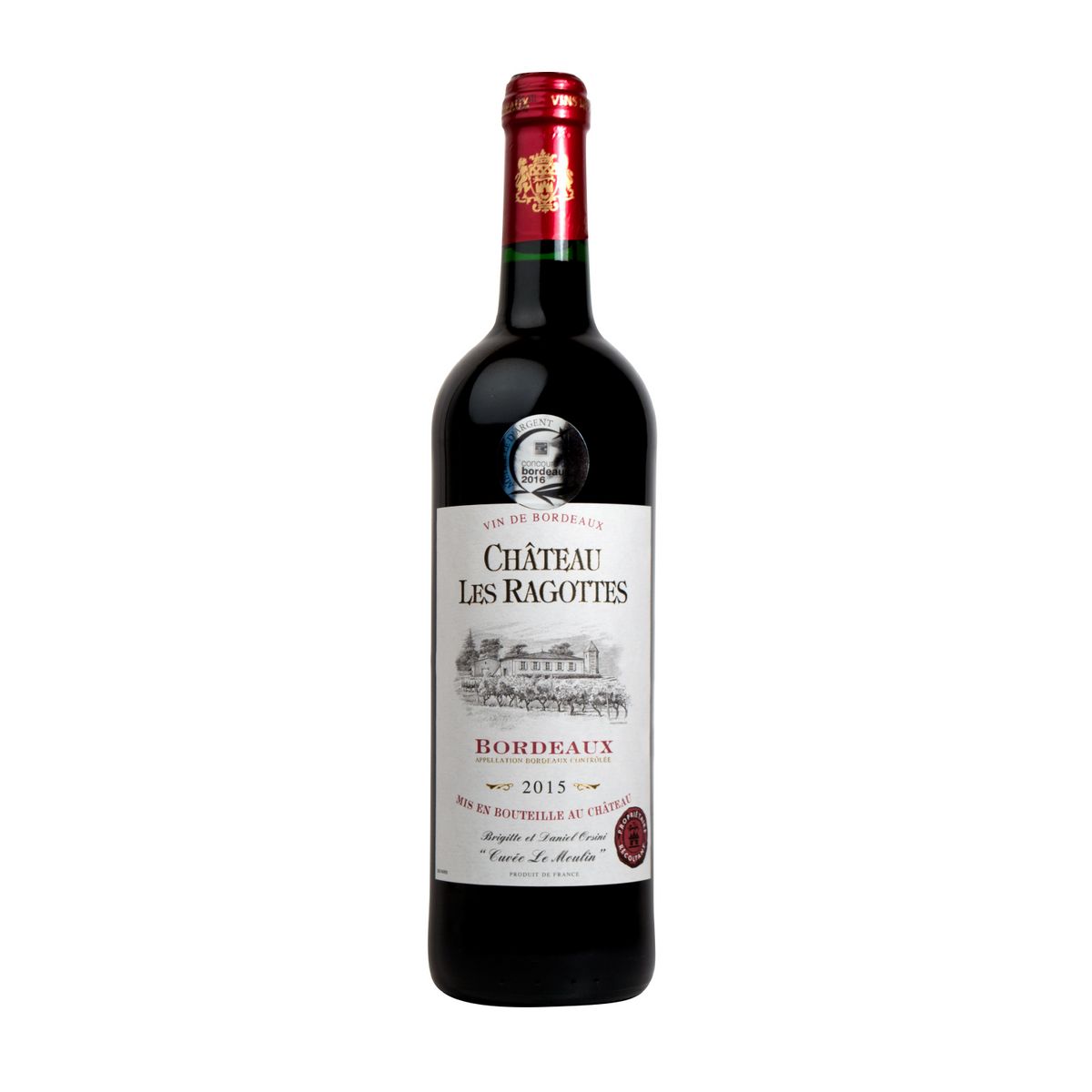 Château les Ragottes Bordeaux Rouge 2015