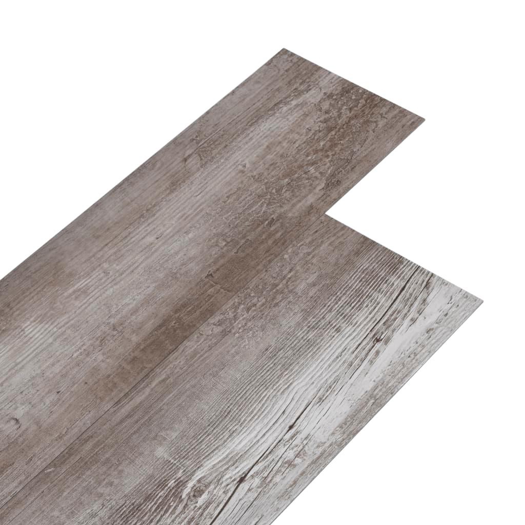 Voir la diapositive 2 : VIDAXL Dalles de plancher PVC 5,02 m^2 2 mm autoadhesif marron bois mat