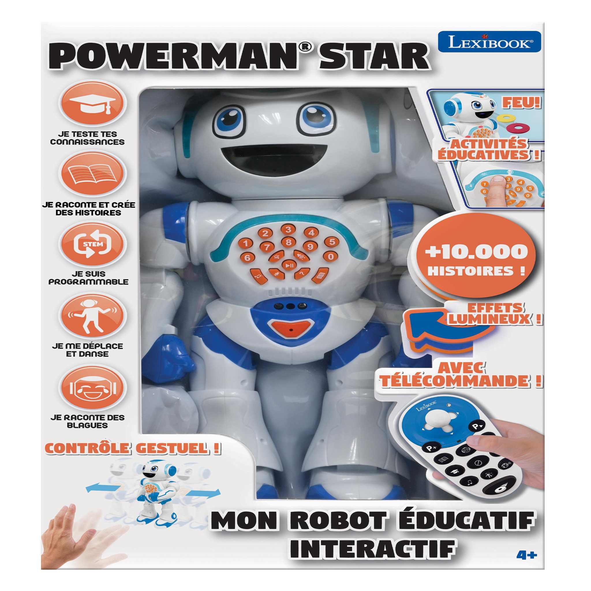Voir la diapositive 5 : Lexibook POWERMAN STAR Robot Interactif (Français)