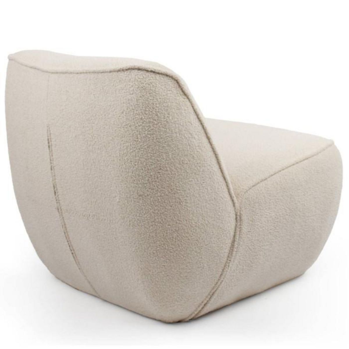 Paris Prix Fauteuil Design Bouclette  Agustin  94cm Beige