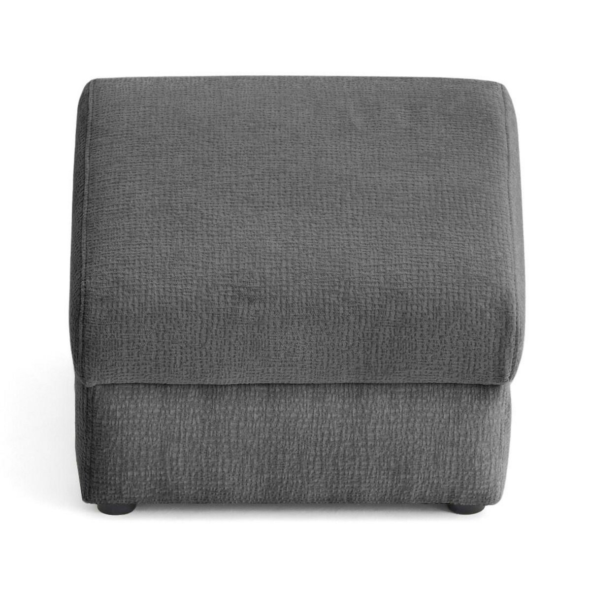 LISA DESIGN Bastille - pouf en tissu velours relief