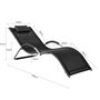 Voir la diapositive 3 : SOBUY SoBuy - Chaise Longue Portable - Moderne - OGS38