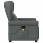Voir la diapositive 4 : VIDAXL Fauteuil de massage inclinable Gris fonce Tissu