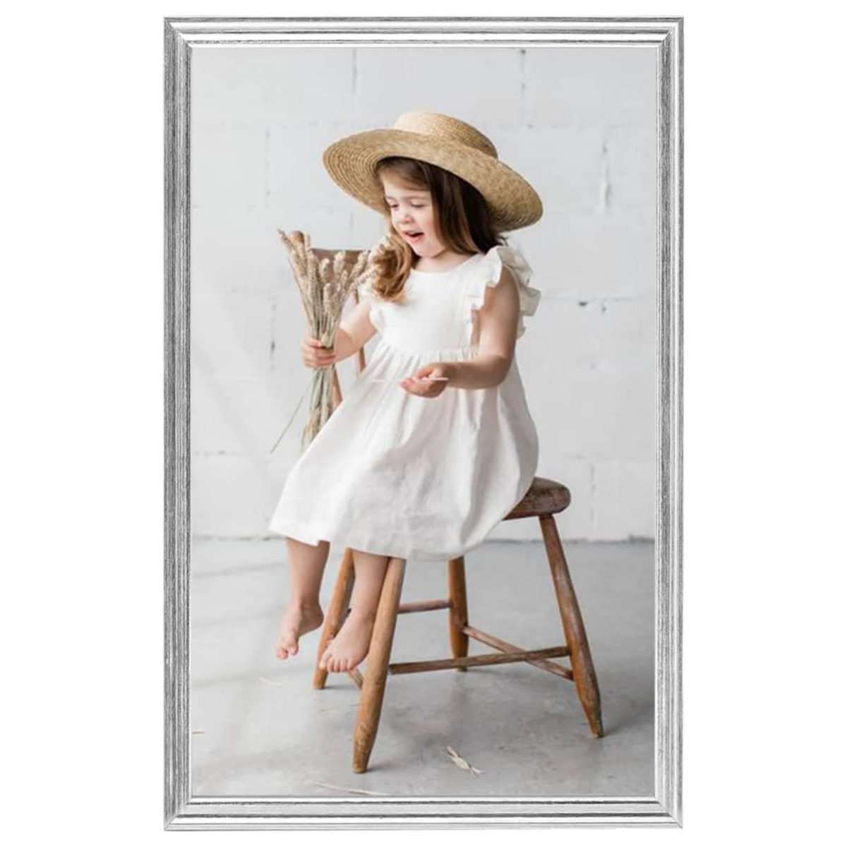 VIDAXL Collage de cadres photo 3 pcs de table Argente 10x15 cm MDF