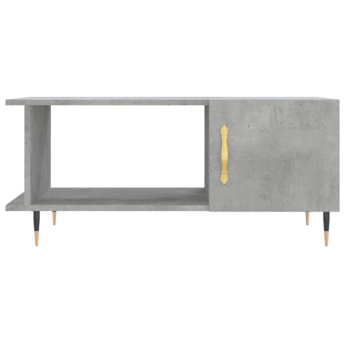 VIDAXL Table basse gris beton 90x50x40 cm bois d'ingenierie
