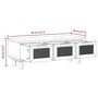 Voir la diapositive 6 : VIDAXL Table basse Noir 80x40x30 cm Bois d'ingenierie et pin massif