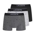 Lacoste X3 Boxers /Noir Homme Lacoste LOGO 5H3411. Coloris disponibles : Gris