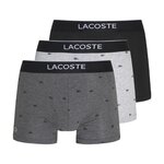 Lacoste X3 Boxers /Noir Homme Lacoste LOGO 5H3411. Coloris disponibles : Gris