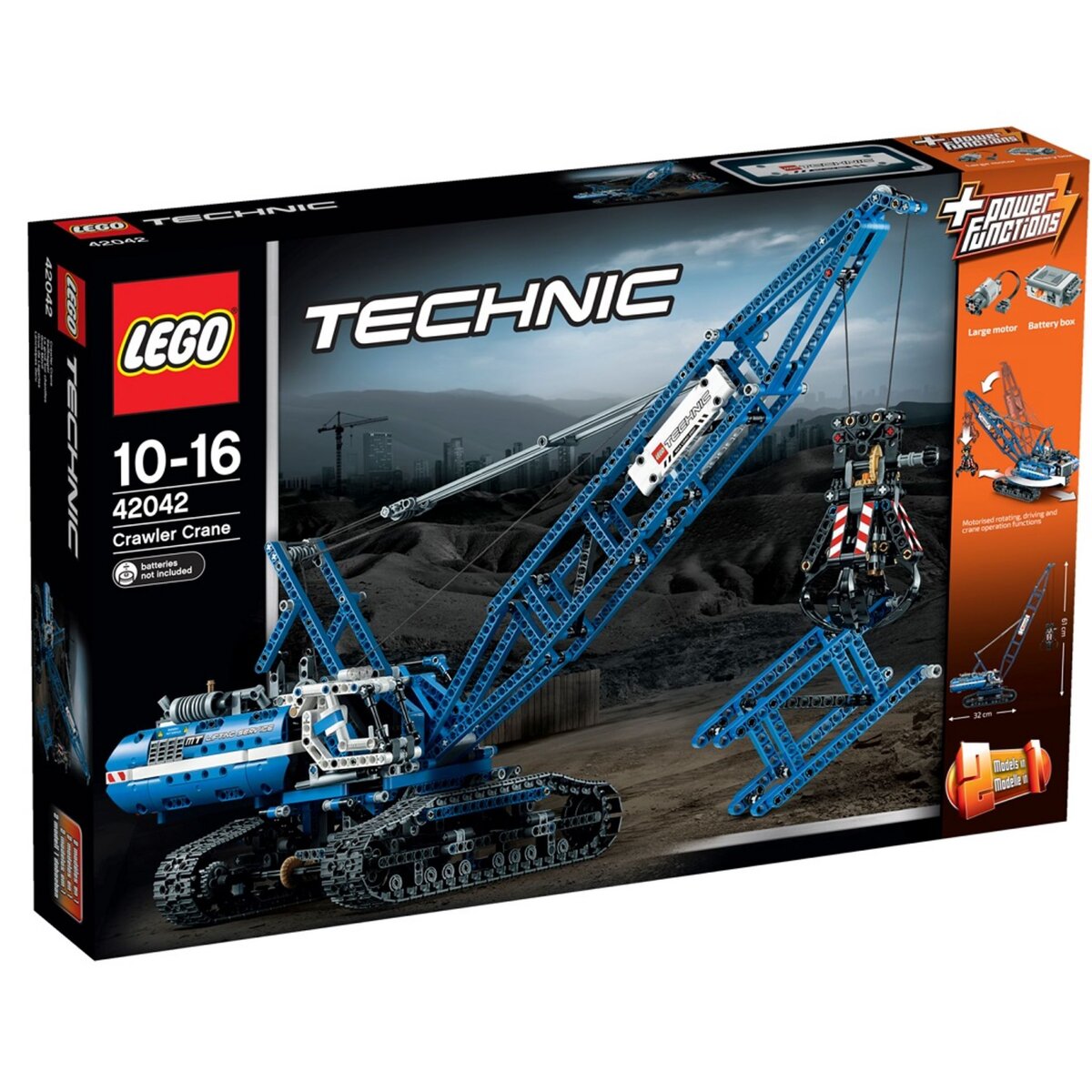 LEGO Technic 42042 - La grue sur chenilles pas cher 