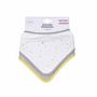 Voir la diapositive 2 : Paris Prix Lot de 2 Bavoirs Bandana  Ciel  41cm Gris