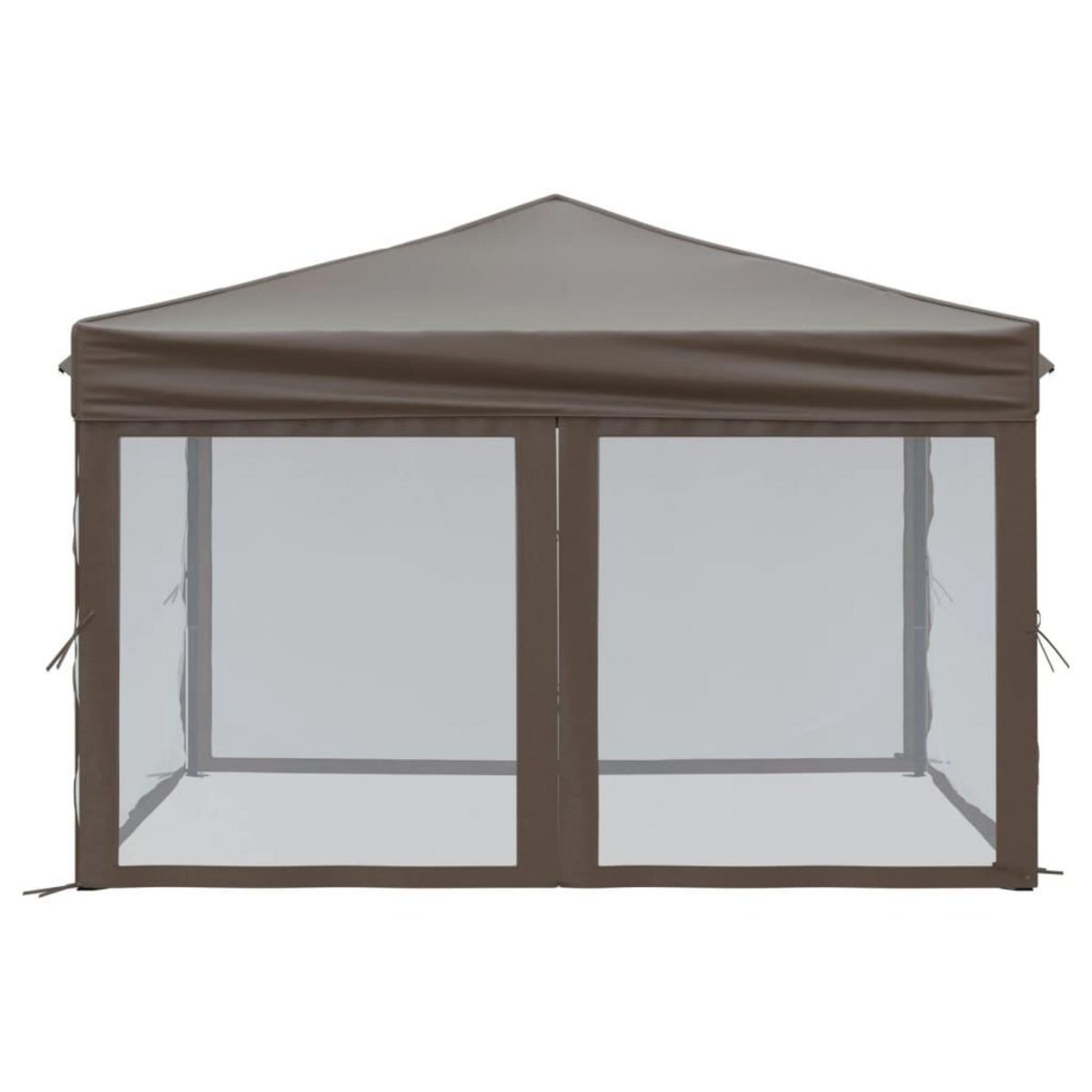 VIDAXL Tente de reception pliable avec parois Taupe 3x3 m