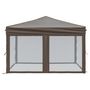 Voir la diapositive 4 : VIDAXL Tente de reception pliable avec parois Taupe 3x3 m