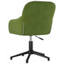 Voir la diapositive 5 : VIDAXL Chaise pivotante de bureau Vert clair Velours