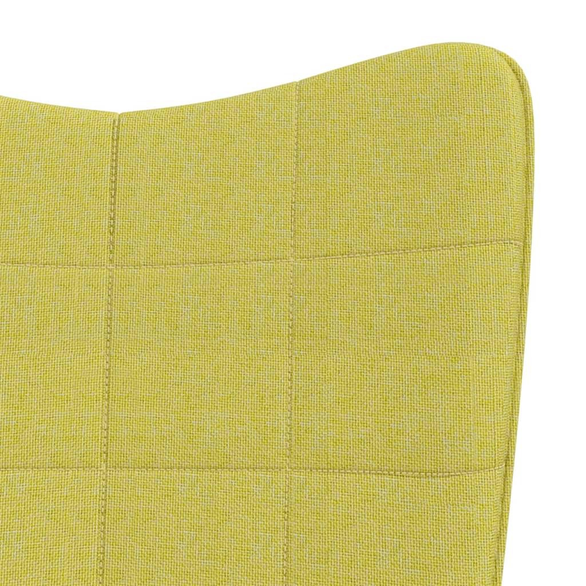Voir la diapositive 5 : VIDAXL Chaise a bascule Vert Tissu