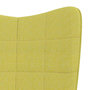 Voir la diapositive 5 : VIDAXL Chaise a bascule Vert Tissu