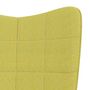 Voir la diapositive 5 : VIDAXL Chaise a bascule Vert Tissu