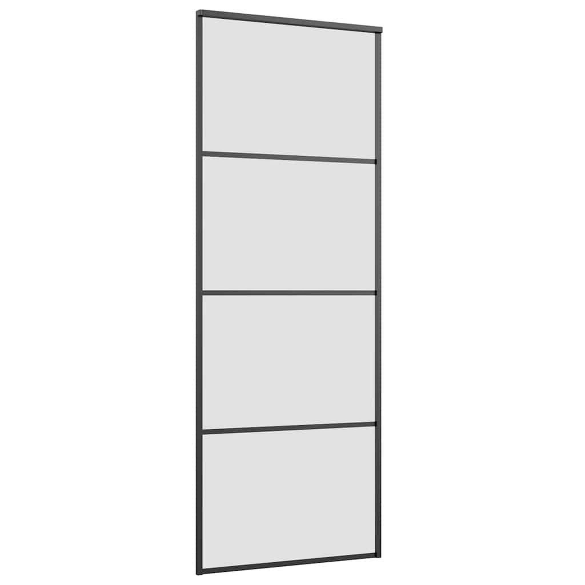 Voir la diapositive 3 : VIDAXL Porte coulissante avec kit de quincaillerie 76x205 cm Verre ESG